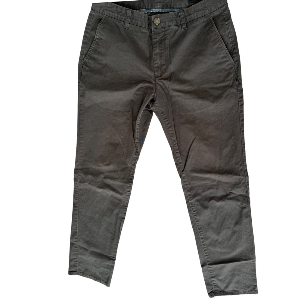 Bonobos Men Silm Tapered Chino Pants 31/32 Black Preppy Old Money Capsule Staple